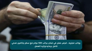 رواتب مجزية.. فرص عمل في لبنان براتب 500 دولار مع سكن وتأمين صحي كامل برعاية وزارة العمل